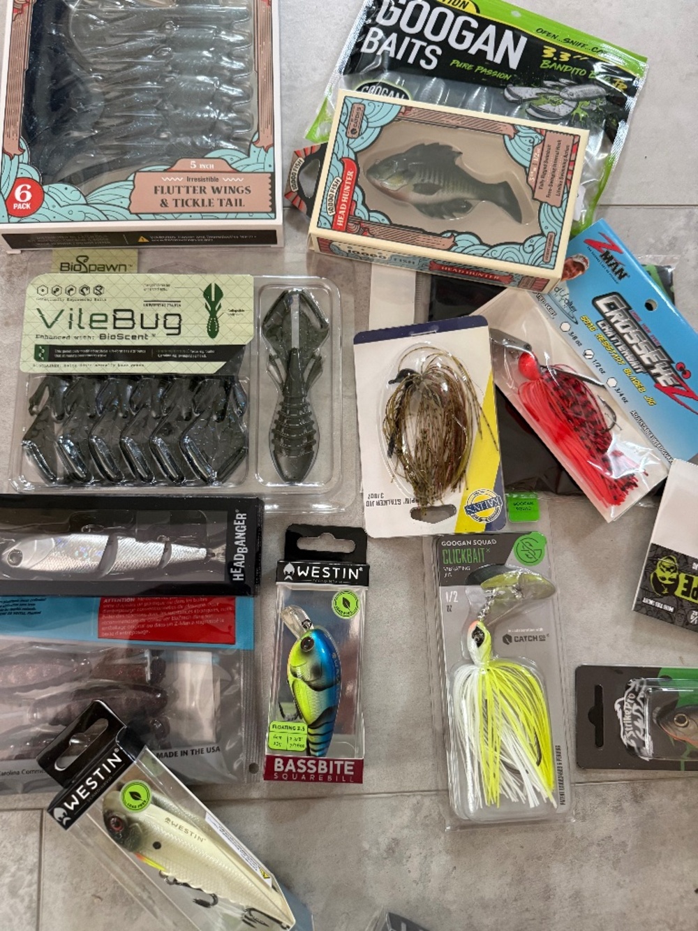 Bass fishing tackle